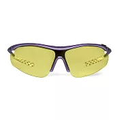 『專業運動』Siraya ZETA 德國蔡司 抗UV 運動太陽眼鏡-腳踏車、跑步、登山系列 (黃色鏡片) 亮紫拼白