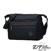 DF BAGSCHOOL - 輕便隨興型男款尼龍斜背包-共2色黑色