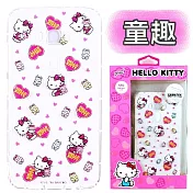 【Hello Kitty】ASUS ZenFone 3 (5.2吋) ZE520KL 彩繪空壓手機殼童趣
