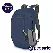 【澳洲Pacsafe】Venturesafe 15L GII 輕量安全RFID防盜割後背包 (海軍藍)