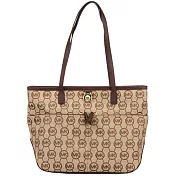 MICHAEL KORS 緹花織布托特包-卡其咖（現貨+預購）卡其咖