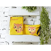 【GFSD】水鑽精品-萌萌達系列【微笑松鼠】2入組_松鼠書衣+企鵝化妝包