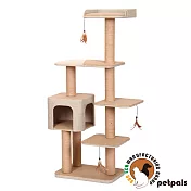 【Petpals】麻布紙繩遊憩跳台-6層(貓跳台/貓窩/貓爬架/貓樹/貓咪跳台/貓抓柱)