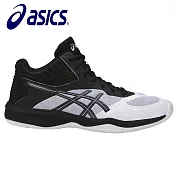 【asics 亞瑟士】NETBURNER BALLISTIC FF MT 男 中筒排球鞋 1051A003-100JP28白黑