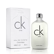 Calvin Klein 凱文克萊 CK one 中性淡香水小香(15ml)