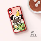 INJOYmall for iPhone 7+ / 8+ 噗噗愛喝熱可可 耐撞擊邊框手機殼