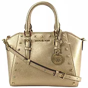 MICHAEL KORS 鉚釘防刮手提兩用包-金色（現貨+預購）金色