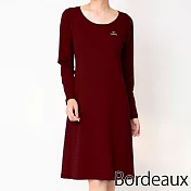 VENEX STANDARD DRY 長袖睡衣洋裝 熟酒紅M熟酒紅