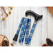 《Merry Sticks 悅杖》繽紛生活折疊手杖 - 蔚藍格紋