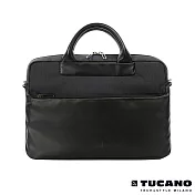 TUCANO Duetto 質感亮面時尚電腦包13吋  黑
