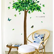 【itaste小品味】田園風情TI042-綠葉紛飛壁貼