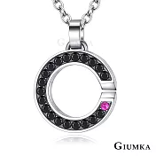 GIUMKA 情侶項鍊 白鋼 命中注定 無限 銀色 單個價格 MN07011黑ˋ鋯大墬