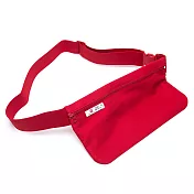 DF Queenin流行 - 台灣製專利橫式隱型貼身防盜腰包一入紅