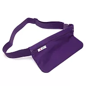 DF Queenin流行 - 台灣製專利橫式隱型貼身防盜腰包一入紫