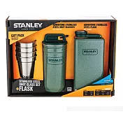 【美國Stanley】冒險系列酒壼組236ml-錘紋綠