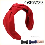 【日本Osewayaお世話や 】日本 夏日風格-毛巾結寬版髮帶  -象牙白
