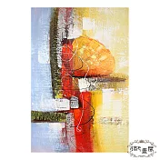 御畫房 手繪無框油畫-鳳凰花開 60x90cm