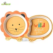 coeco竹纖維動物造型兒童餐盤獅子
