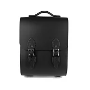 【The Leather Satchel Co.】英國原裝手工牛皮溫莎小後揹包 手提包 多功能兩用包 精湛工藝 新款磁釦設計方便開啟(火炭黑)