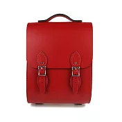【The Leather Satchel Co.】英國原裝手工牛皮溫莎小後揹包 手提包 多功能兩用包 精湛工藝 新款磁釦設計方便開啟(心機紅)