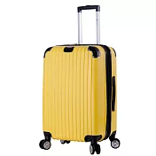 DF travel - 升級版多彩記憶玩色硬殼可加大閃耀鑽石紋20吋行李箱-共8色黃