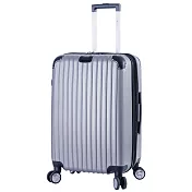 DF travel - 升級版多彩記憶玩色硬殼可加大閃耀鑽石紋20吋行李箱-共8色銀灰