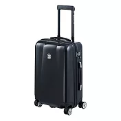 【BENTLEY】20吋 PC+ABS 蜂巢纹拉鍊款輕量行李箱 -黑