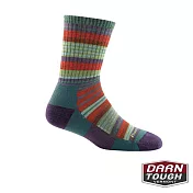 【美國DARN TOUGH】孩羊毛襪Sierra Stripe Jr. Micro Crew Light Cushion健行襪L(2入顏色隨機)