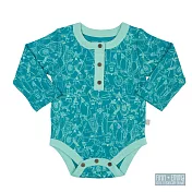 美國 FINN & EMMA 寶寶有機棉長袖包屁衣 (維京人)6-9個月