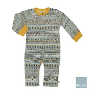 美國 FINN & EMMA 有機棉長袖連身衣 (部落條紋)6-9個月