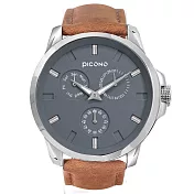 PICONO  No.91 三眼多功能系列簡約中性手錶 / NO-9104