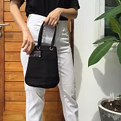 Loft THAI | 泰.兩用帆布水桶包.小 |Black