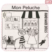 日本Shinzi Katoh 加藤真治卡通造型手帕-黑白兔(購物)