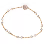 奧地利SWAROVSKI REMIX CARRIER 玫瑰金水晶手鍊