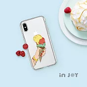 INJOYmall for iPhone XS 冰淇淋戀曲透明防摔手機殼 保護殼