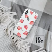 INJOYmall for iPhone XR 插畫風草莓 防摔耐震 亮面手機殼 保護殼