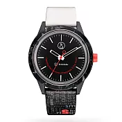 Q&Q SmileSolar 巴賽爾系列太陽能手錶-耀石黑/40mm