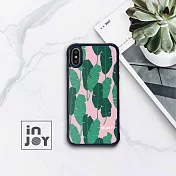 INJOYmall for iPhone XS 浪漫仲夏之葉 耐撞擊邊框手機殼 保護殼