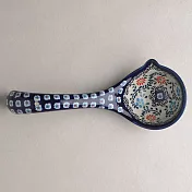 波蘭陶 典雅花團系列 湯勺 25cm 波蘭手工製