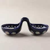 波蘭陶 歡樂聖誕系列 雙邊醬料碟 14.5cm 波蘭手工製