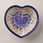 波蘭陶 沙漠玫瑰系列 愛心造型烤盤 波蘭手工製