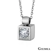 GIUMKA 情侶項鍊 白鋼 就是浪漫 單鑽 單個價格 MN01034小墜女款