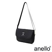 anello 實用高機能性防潑水斜背包 黑色