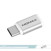 MOMAX摩米士 Micro USB to Type-C 轉接器(DMT)銀色