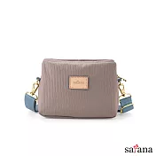 satana - Lady First 風格斜肩包 -玫瑰棕