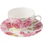 《CreativeTops》Kew瓷製杯碟組(南方玫瑰白250ml)