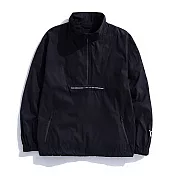 【Y.A.S】Challenge聯名款 拉鍊織帶立領風衣-黑白(PA83003)S黑白