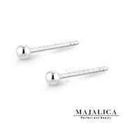 Majalica925純銀耳環 圓珠 純銀 淑女耳環  PF81372MM