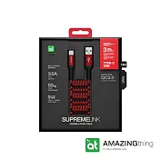 AmazingThing USB Type C 超強防彈傳輸線(120cm)紅