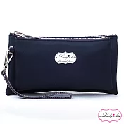 【a Lady ’s真皮】愛旅行牛津斜紋圈手斜背二用包(8色)柔黑